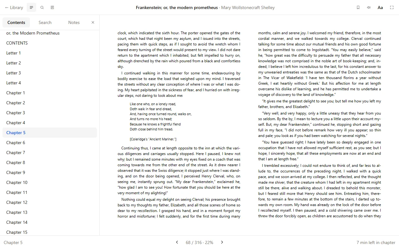 Pembaca EPUB – Readkave: FB2, MOBI, CBZ